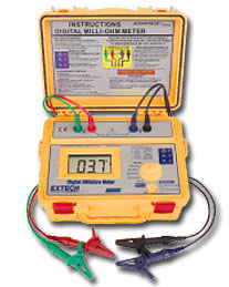 EXTECH 380580 Battery Powered Milliohm Meter - Click Image to Close