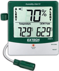 EXTECH 445815: Hygro-Thermometer Humidity Alert with Dew Point