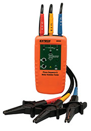 EXTECH 480403: Motor Rotation and 3-Phase Tester - Click Image to Close