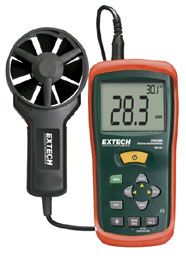 EXTECH AN100: CFM/CMM Mini Thermo-Anemometer - Click Image to Close