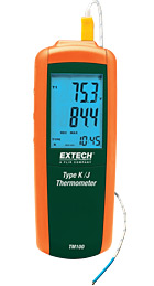 EXTECH TM100: Type K/J Single Input Thermometer - Click Image to Close