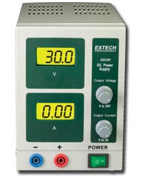 EXTECH 382200 30V/1A Single Output DC Power Supply