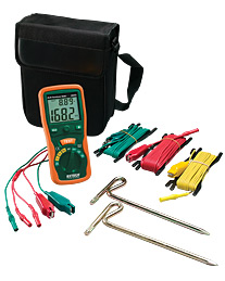 EXTECH 382252: Earth Ground Resistance Tester Kit - Click Image to Close