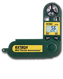 EXTECH 45158: Mini Thermo-Anemometer with Humidity - Click Image to Close