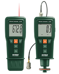 EXTECH 461880: Vibration Meter + Laser/Contact Tachometer