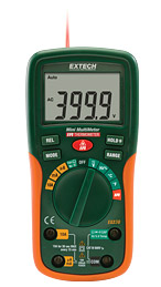 EXTECH EX230: 12 Function Mini Digital MultiMeter with IR Thermo - Click Image to Close