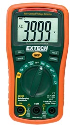 EXTECH EX330: 12 Function Mini MultiMeter + Non-Contact Voltage - Click Image to Close