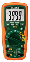 EXTECH EX503: 10 Function Heavy Duty Industrial MultiMeter