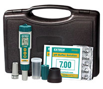 EXTECH EX800: ExStik 3-in-1 Chlorine, pH, Temperature Kit - Click Image to Close