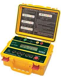 EXTECH GRT300: 4-Wire Earth Ground Resistance Tester Kit - Click Image to Close