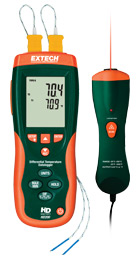 EXTECH HD200: Differential Thermometer Datalogger + IR Thermomet