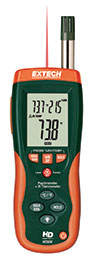 EXTECH HD500: Psychrometer with InfraRed Thermometer - Click Image to Close