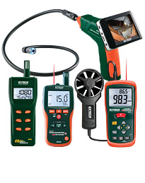 EXTECH MO290: Pinless Moisture Psychrometer + IR