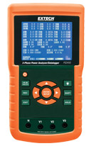 EXTECH PQ3450 1200A 3-Phase Power Analyzer/Datalogger - Click Image to Close