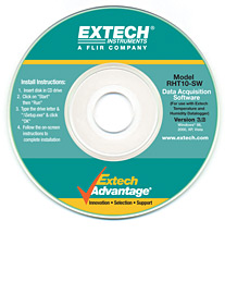 EXTECH RHT10: Humidity and Temperature USB Datalogger