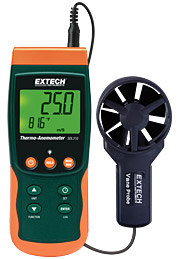 EXTECH SDL310: Thermo-Anemometer/Datalogger - Click Image to Close